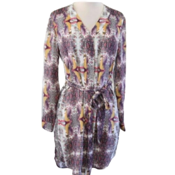 Chelsea & Violet Dress Peacock print sequined shirt dress - Picture 7 of 7